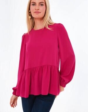 Tuckernuck Pomander Place Carlota Peplum Blouse